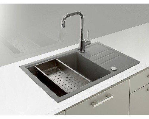 Коландер Alveus 1119835 Сатинированная сталь