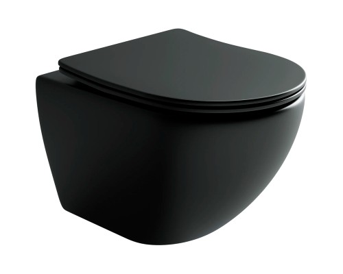 Комплект унитаза с инсталляцией Ceramicanova Metropol CN4002MB_1002M_1000 с сиденьем Микролифт и клавишей смыва Хром матовый