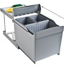 Система сортировки мусора Alveus Albio 30 1x16 L+2X7.5 L Серая