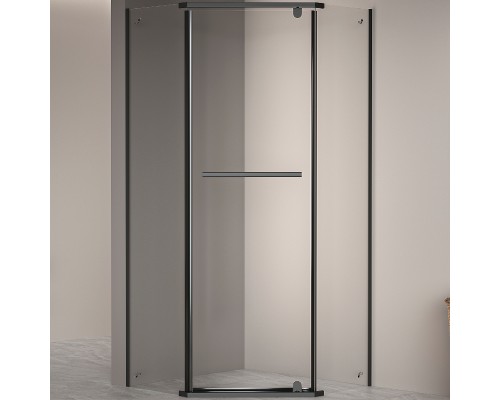 Душевой уголок RGW Passage PA-82B 80x80 41088288-14 профиль Черный стекло прозрачное