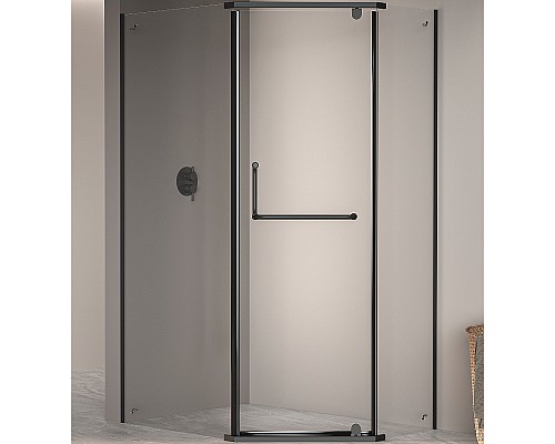 Душевой уголок RGW Passage PA-091B 120x80 35089182-14 профиль Черный стекло прозрачное
