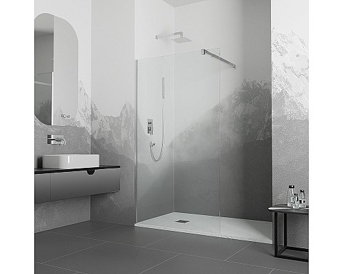 Душевая перегородка RGW Walk In WA-001 110 351000111-11 профиль Хром стекло прозрачное