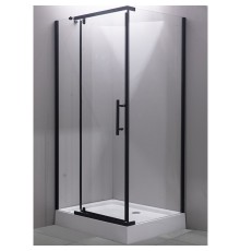 Душевой уголок Esbano ESR-7190B 100x80 профиль Черный матовый стекло прозрачное