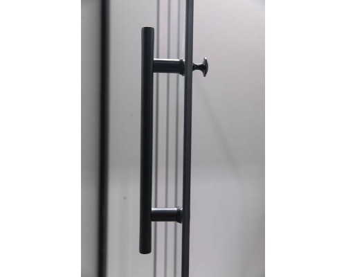 Душевой уголок Esbano ESR-7190B 100x80 профиль Черный матовый стекло прозрачное