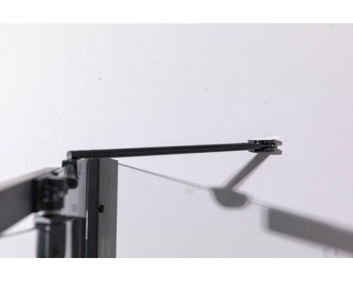 Душевой уголок Esbano ESR-7190B 100x80 профиль Черный матовый стекло прозрачное