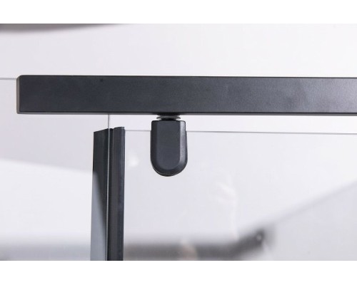 Душевой уголок Esbano ESR-7190B 100x80 профиль Черный матовый стекло прозрачное