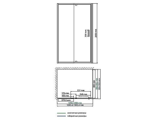 Душевой уголок WasserKRAFT Berkel 130x90 48P33 профиль Хром стекло прозрачное