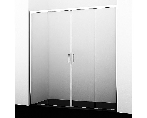 Душевая дверь WasserKRAFT Lippe 160 45S45 профиль Хром стекло прозрачное