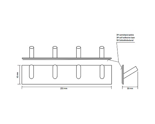 Вешалка для полотенец Bemeta Easy 163106291 Нержавеющая сталь полированная