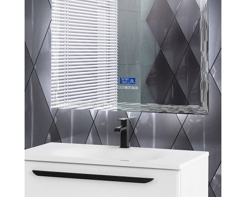 Зеркало Cezares 90 45063 с подсветкой с сенсорным выключателем Touch System, с подогревом, с радио и датчиком температуры