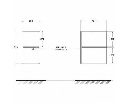Полка Cezares Elettra 30 55529 Bianco opaco Полка Cezares Elettra 30 55529 Bianco opaco