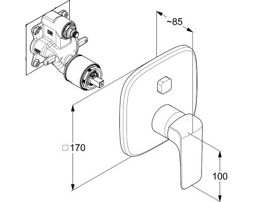 Душевая система Kludi Ameo 416720575 Хром