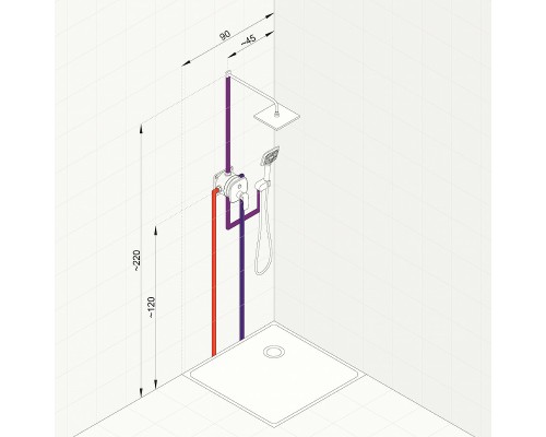 Душевая система Kludi Ameo 416720575 Хром