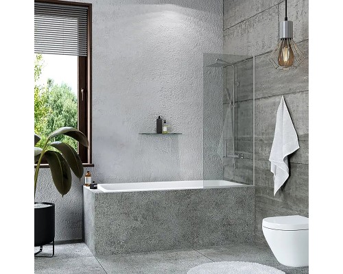 Шторка на ванну Reflection 60х140 RX14060CСR-08 профиль Хром стекло прозрачное