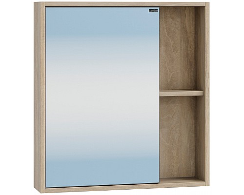 Зеркальный шкаф СанТа Прима 60 700344 Дуб светлый