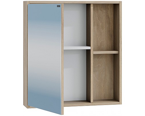 Зеркальный шкаф СанТа Прима 60 700344 Дуб светлый