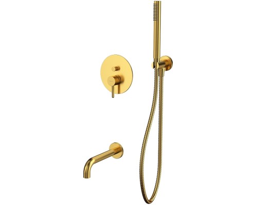 Смеситель для ванны Whitecross Y brushed gold YSET06GLB Брашированное золото