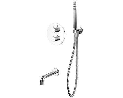 Смеситель для ванны Whitecross Y chrome YSET10CR с термостатом Хром