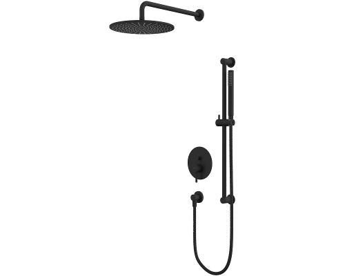 Душевая система Whitecross Y black YSET05BL Черная матовая