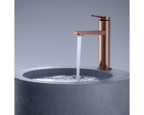 Смеситель для раковины Teska Liva Leo S E5419 Розовое золото