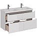 Тумба под раковину Lemark Buno 125 LM04B125T подвесная Белый глянец