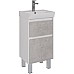 Тумба под раковину Lemark Combi 45 LM03C45T-Beton подвесная Бетон Белый глянец