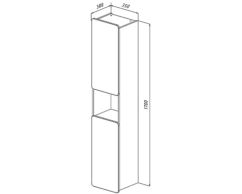 Шкаф пенал Lemark Olivia 35 LM08OL35P подвесной Белый глянец Дуб Кантри Шкаф пенал Lemark Olivia 35 LM08OL35P подвесной Белый глянец Дуб Кантри