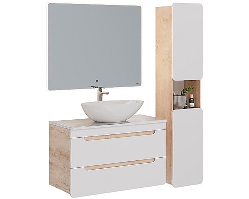 Столешница под раковину Lemark Olivia 100 LM08OL100S Белый глянец