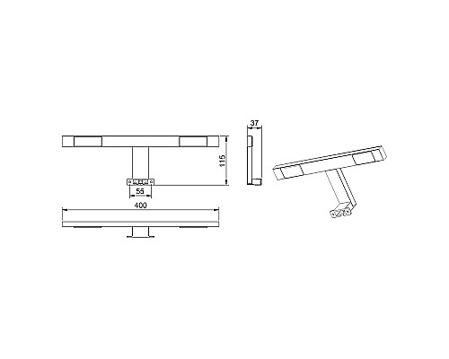 Светильник Lemark Universal LM40SV Хром Светильник Lemark Universal LM40SV Хром