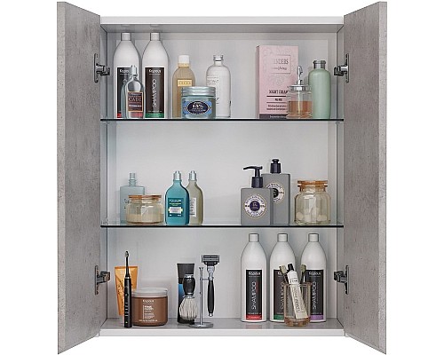 Подвесной шкаф Lemark Combi 60 LM03C60SH-Beton Бетон Белый глянец