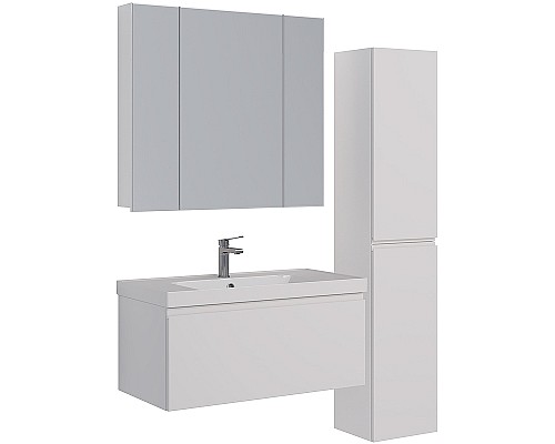 Зеркальный шкаф Lemark Universal 100 LM100ZS-U Белый глянец Зеркальный шкаф Lemark Universal 100 LM100ZS-U Белый глянец
