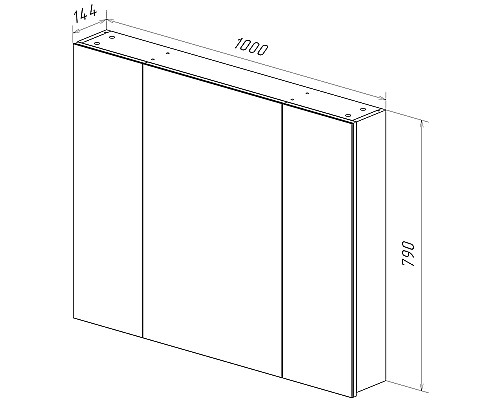 Зеркальный шкаф Lemark Universal 100 LM100ZS-U Белый глянец Зеркальный шкаф Lemark Universal 100 LM100ZS-U Белый глянец