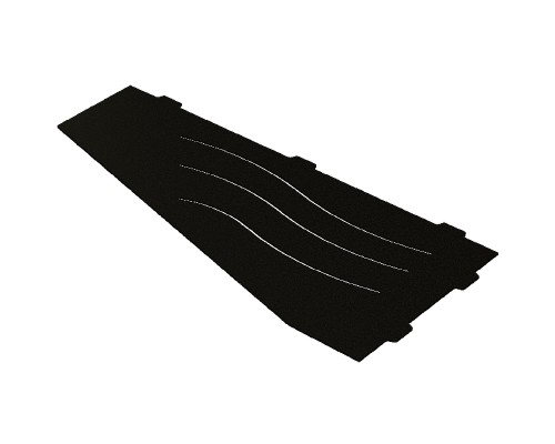 Металлическая полка RGW MT-01B 49279901-04 угловая Черная