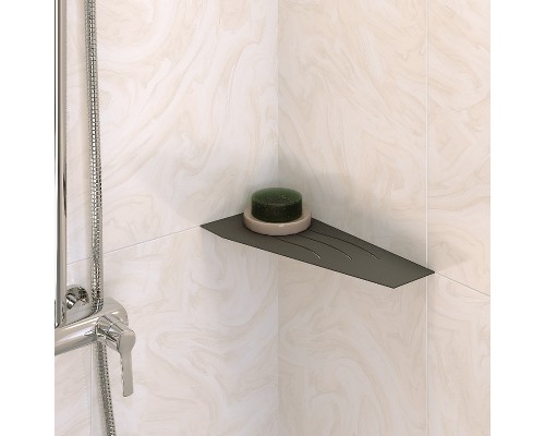 Металлическая полка RGW MT-01B 49279901-04 угловая Черная