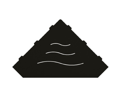 Металлическая полка RGW MT-03B 49279903-04 угловая Черная