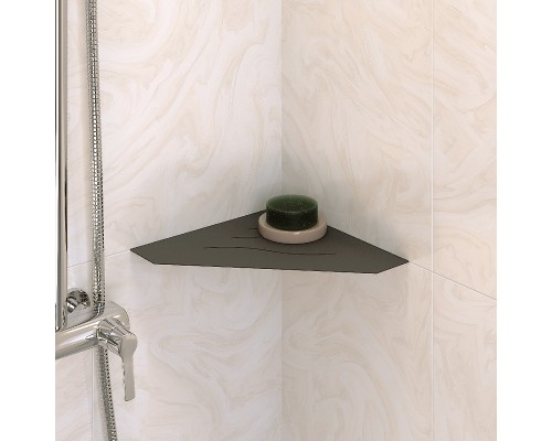 Металлическая полка RGW MT-03B 49279903-04 угловая Черная