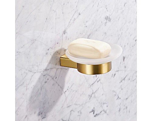 Мыльница Milacio Ultra MCU.962.GD Брашированное золото