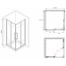 Душевой уголок Abber Schwarzer Diamant 80x80 профиль Черный стекло тонированное