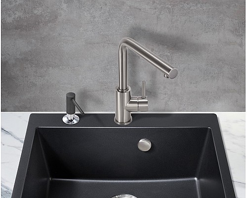 Смеситель для кухни Milacio Ultra MCU.555.GM Вороненая сталь