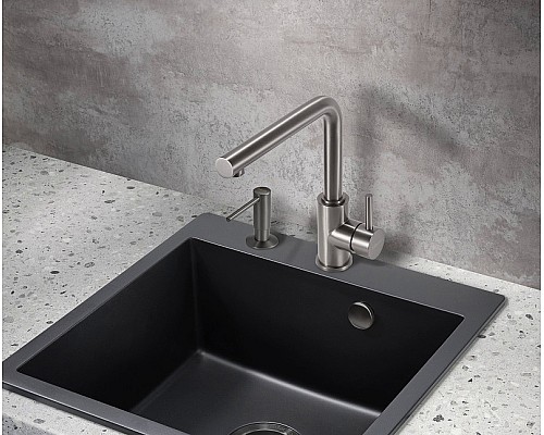 Смеситель для кухни Milacio Ultra MCU.555.GM Вороненая сталь