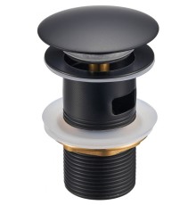 Донный клапан Milacio Ultra MCU.050.MB click-clack Черный матовый