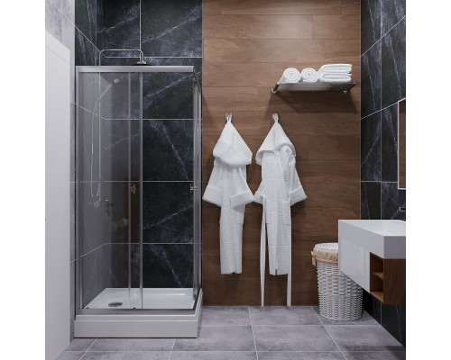 Душевой уголок Triton Вента-Хром 90х90 Щ0000049616 профиль Хром стекло прозрачное