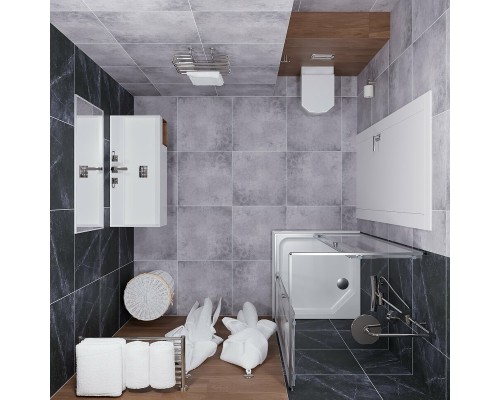 Душевой уголок Triton Вента-Хром 90х90 Щ0000049616 профиль Хром стекло прозрачное