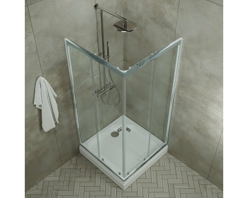Душевой уголок Triton Вента-Хром 90х90 Щ0000049616 профиль Хром стекло прозрачное