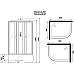 Душевая кабина Niagara Promo 90x80 L P90/80/40L/MT без гидромассажа