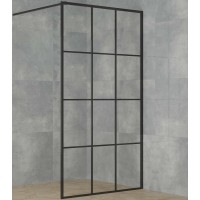 Душевая перегородка Paini 110 PAINI-WalkIN110G профиль Черный матовый стекло прозрачное