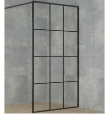 Душевая перегородка Paini 110 PAINI-WalkIN110G профиль Черный матовый стекло прозрачное