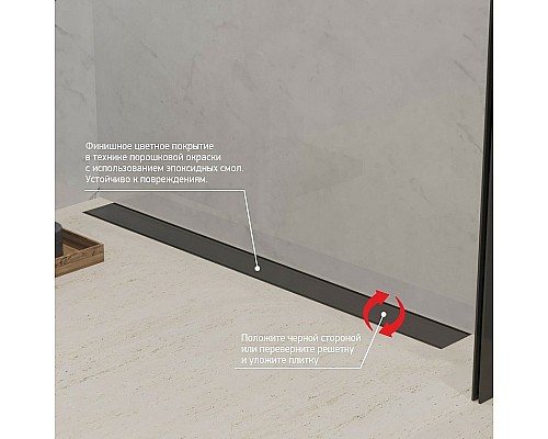 Душевой лоток Paini Klasik 850 CH850KC2 с решеткой под плитку