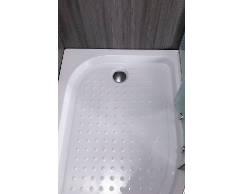 Душевой уголок Esbano ESR-8027A 120x80 R профиль Хром стекло рифленое