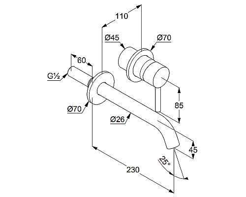 Смеситель для раковины Kludi Bozz 382455376 Белый матовый